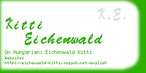 kitti eichenwald business card